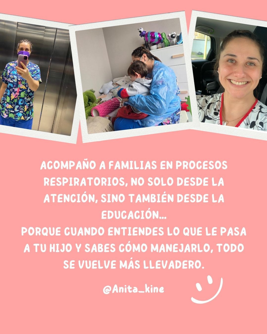 Anita de la Fuente especialista en terapia inhalatoria pediátrica